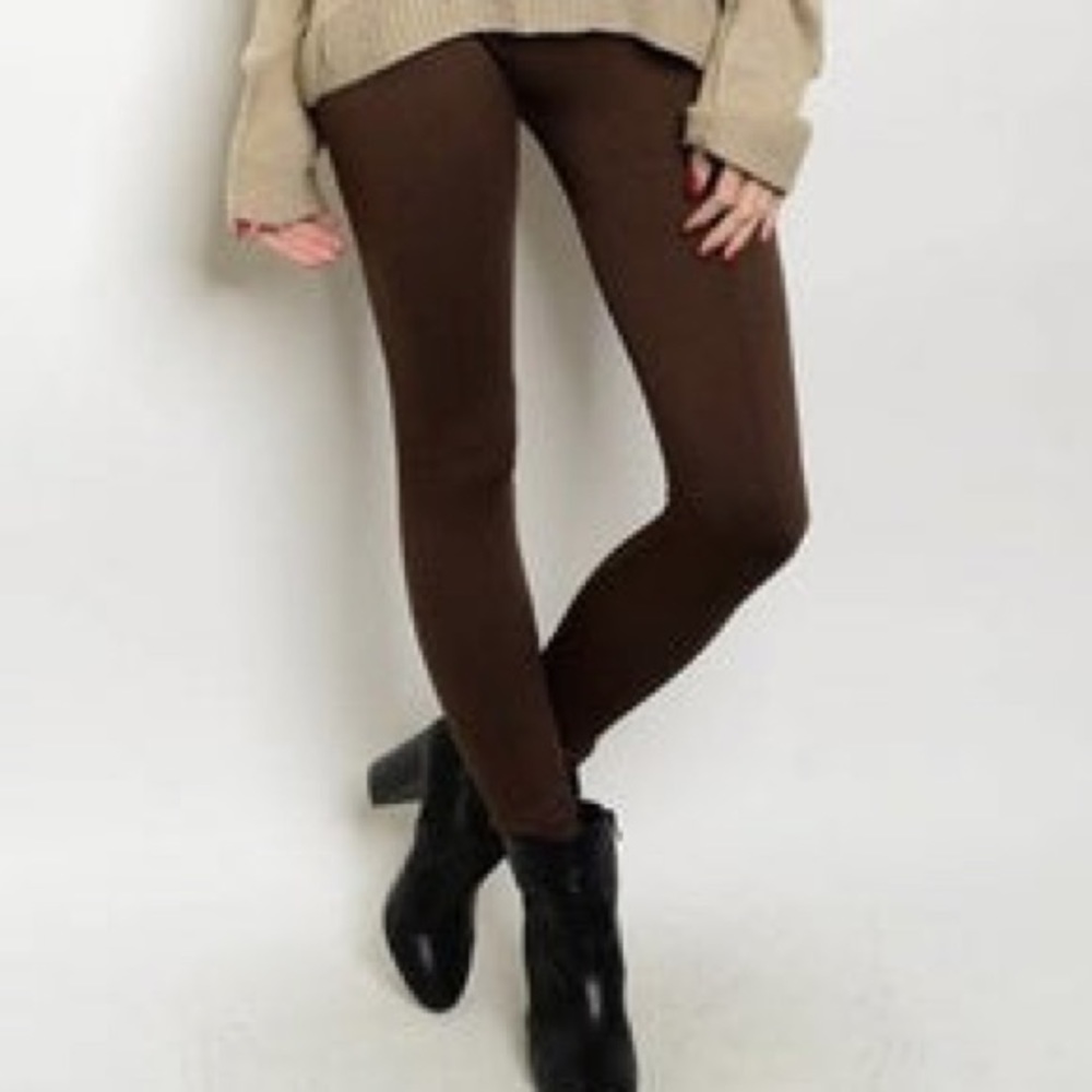Brown leggings